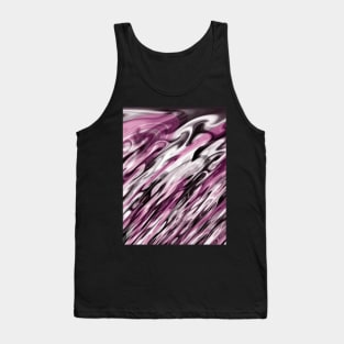 Pink And Grey Abstract Art Tank Top